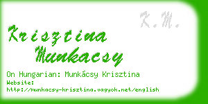 krisztina munkacsy business card